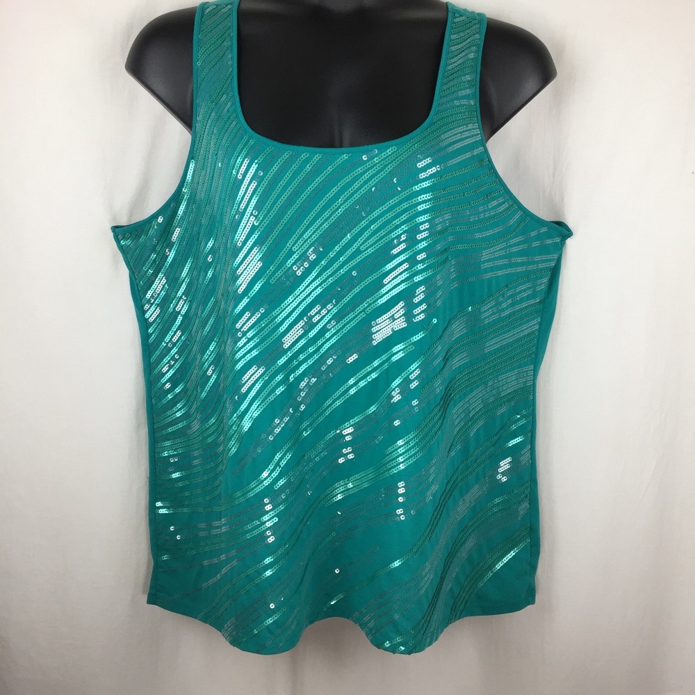 Maurice's Racer Back Sequin Tank EP10